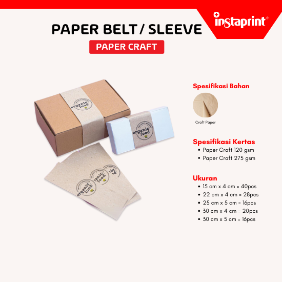 Paper Belt Craft / Paper Sleeve / Label Segel Box / Packaging Sle ...