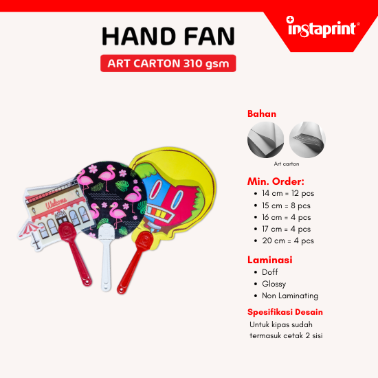 Kipas Tangan Art Carton 2 Sisi Web