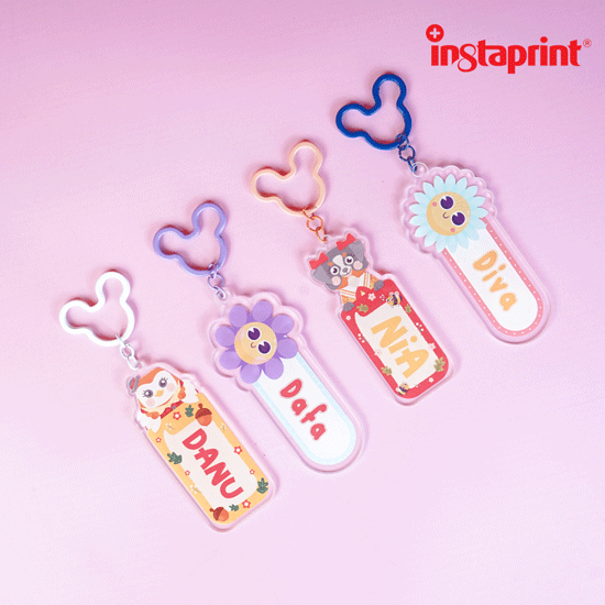 Gantungan Kunci Acrylic 3 mm Ring Mickey Warna WEB