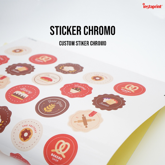 Sticker A3 Bahan Chromo Murah / Stiker Label Murah / Sticker Label Chromo WEB