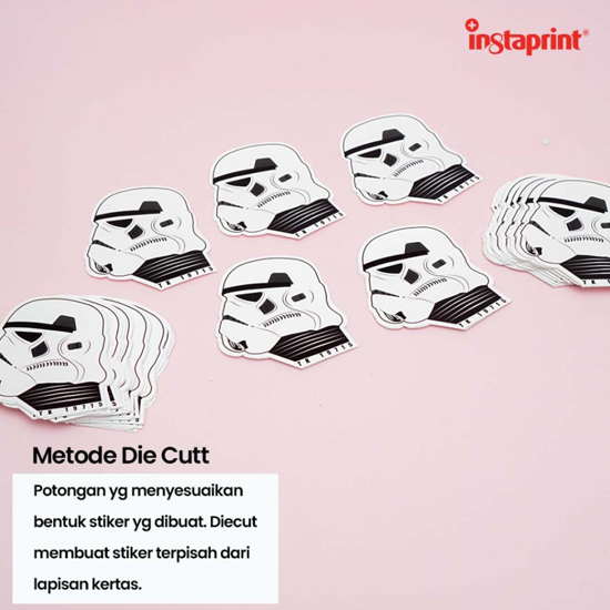 Sticker A3 Bahan Chromo Murah / Stiker Label Murah / Sticker Label Chromo WEB