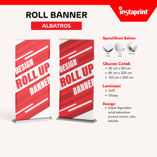 Roll Banner Promosi / Display Roll Banner / Standing Banner Promo ...