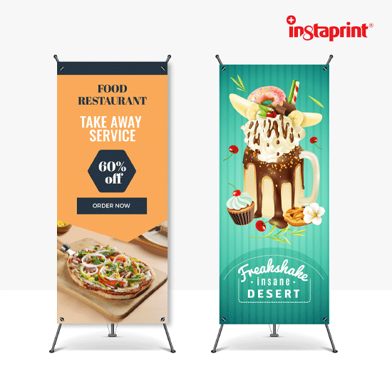 X Banner Promosi / Standing X Banner Murah / Display X Banner WEB