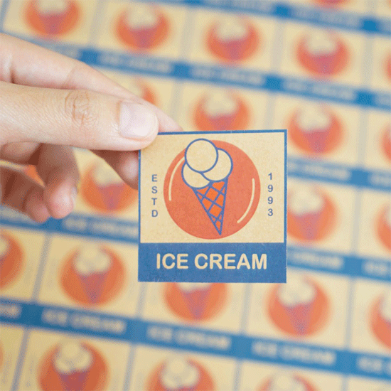 STICKER CRAFT / Sticker Daur Ulang Murah Bentuk Kotak WEB
