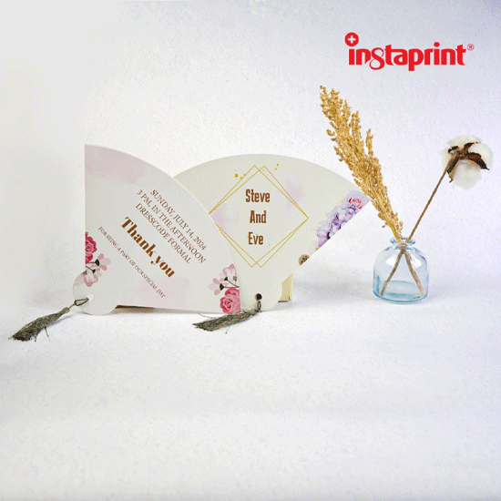 Kipas Tangan Bahan Kertas IVORY 300gsm / Undangan Unik Kipas Souvenir, Handfan K-Pop Kertas, Kipas Promosi, Souvenir Kipas Murah, Kipas Custom WEB
