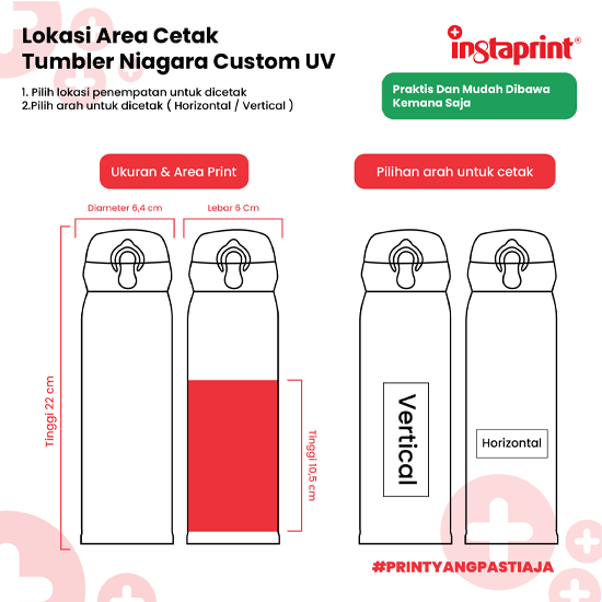 Tumbler Niagara Custom Laser Grafir/Print UV/Nama/Logo/Karakter Souvenir Tumbler/Promosi Murah WEB