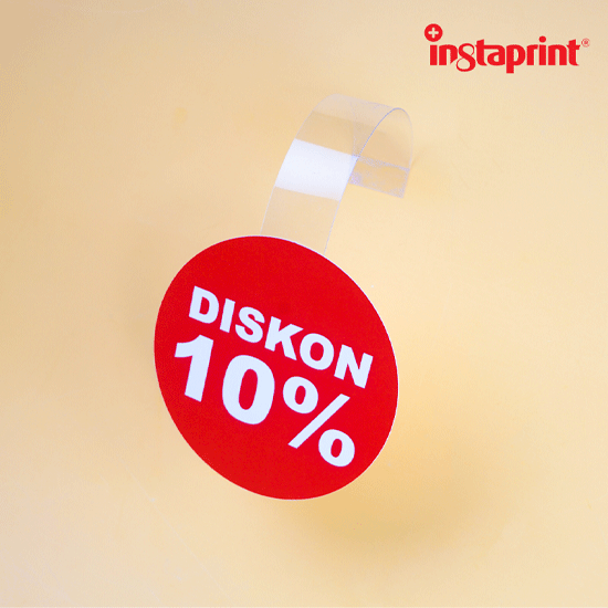 Wobbler Promosi / Cetak Wobbler / Wobbler / Wobbler Toko / Gantungan Promosi WEB