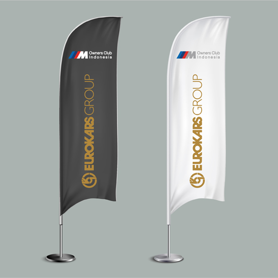 Bendera Tear Drop Banner Tinggi 3 Meter WEB
