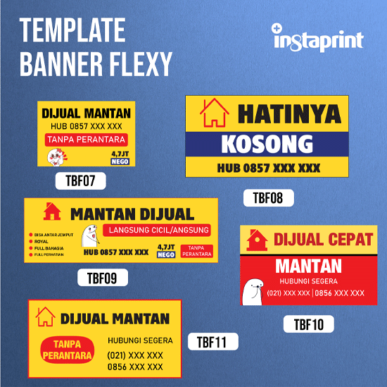 Cetak Banner Spanduk Rumah Dijual Disewakan Dikontrakan WEB