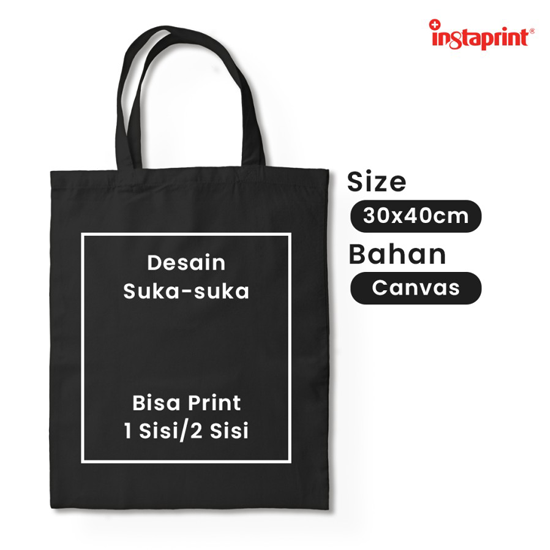 Tas Canvas Custom Lucu Souvenir / Totebag Custom Murah Web
