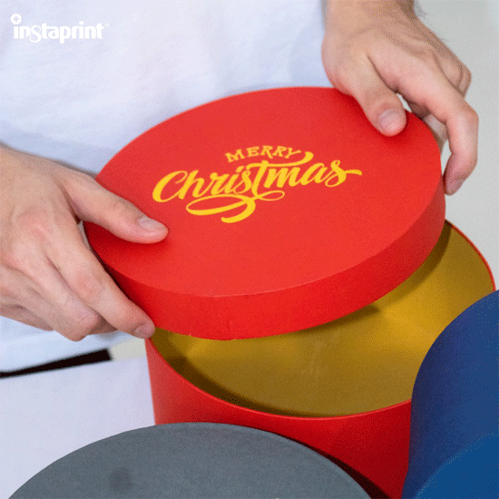 Box Hampers / Gift Box Bundar Diameter 20 cm Web