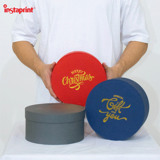 Box Hampers / Gift Box Bundar Diameter 20 cm Web