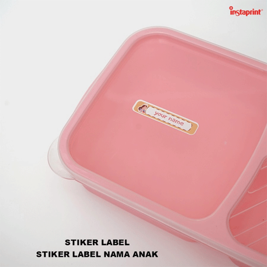 Cetak Sticker Label Nama A5 / Sticker Nama Estetik / Sticker Lucu / Sticker Unik WEB