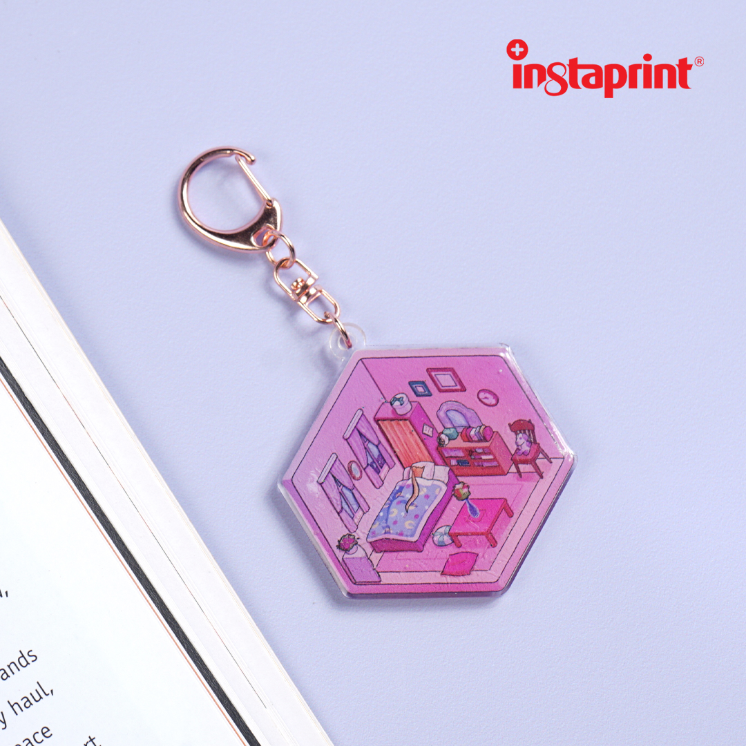 Gantungan Kunci Acrylic Epoxy Custom - Gantungan Kunci Resin WEB