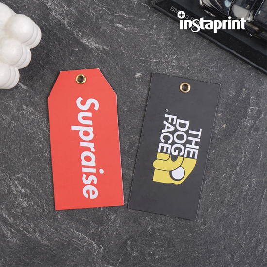 Hangtag Tebal | TAG PREMIUM Custom 2 sisi + Ring Besi | Tag Baju Label Hang Tag + Ring Besi WEB