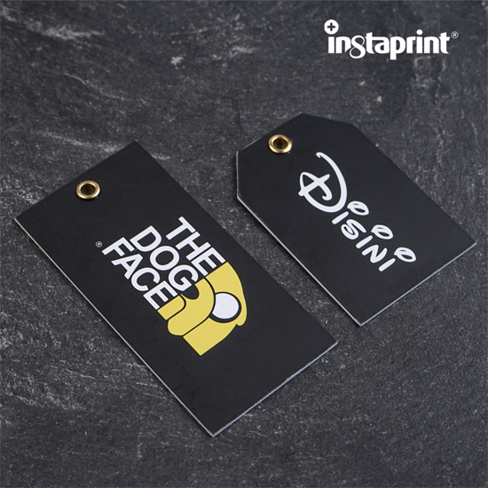 Hangtag Tebal | TAG PREMIUM Custom 2 sisi + Ring Besi | Tag Baju Label Hang Tag + Ring Besi WEB