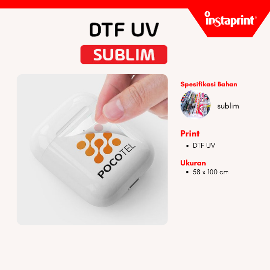 Print Sticker DTF UV | Sticker Rigid | Sticker UV Kering ukuran 58x100 cm WEB