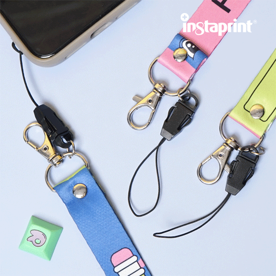 Lanyard Gantungan Kunci Custom | Lanyard Keychain Custom Full Print 2 Sisi Murah | Gantungan Kunci Lanyard Custom Dua Sisi Murah WEB