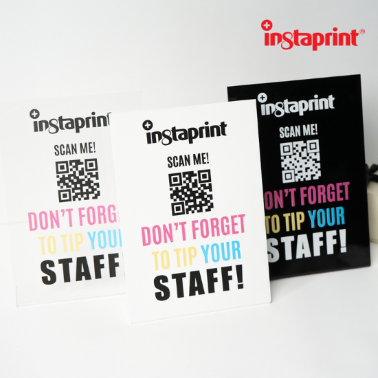 STAND QRIS/ Barcode AKRILIK TENT Nomor Meja Cafe / Stand Nomor Meja Bending / Nomor Meja Dekorasi WEB