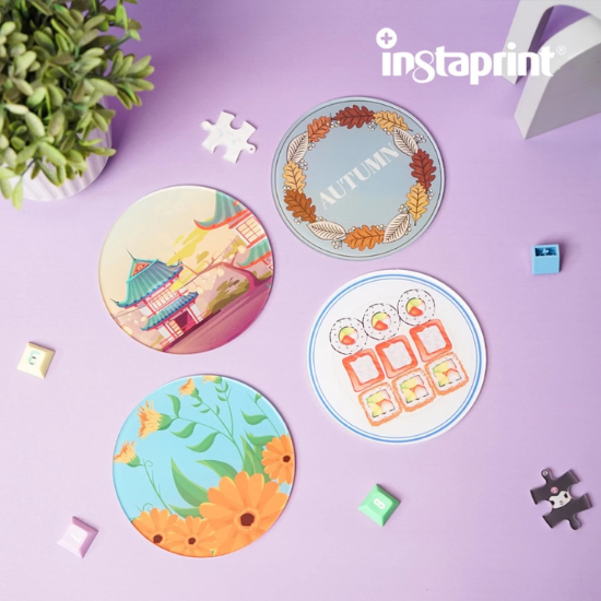 Custom Tatakan Gelas Acrylic / Coaster WEB