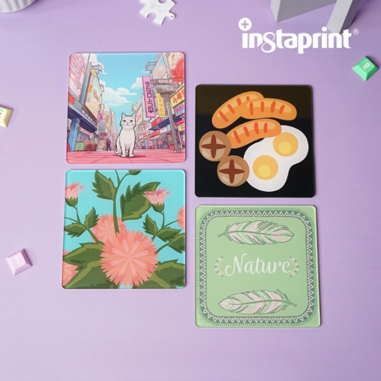 Custom Tatakan Gelas Acrylic / Coaster WEB