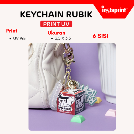 Keychain Rubik I Rubik's Cube gantungan kunci liontin I Rubik Mini WEB